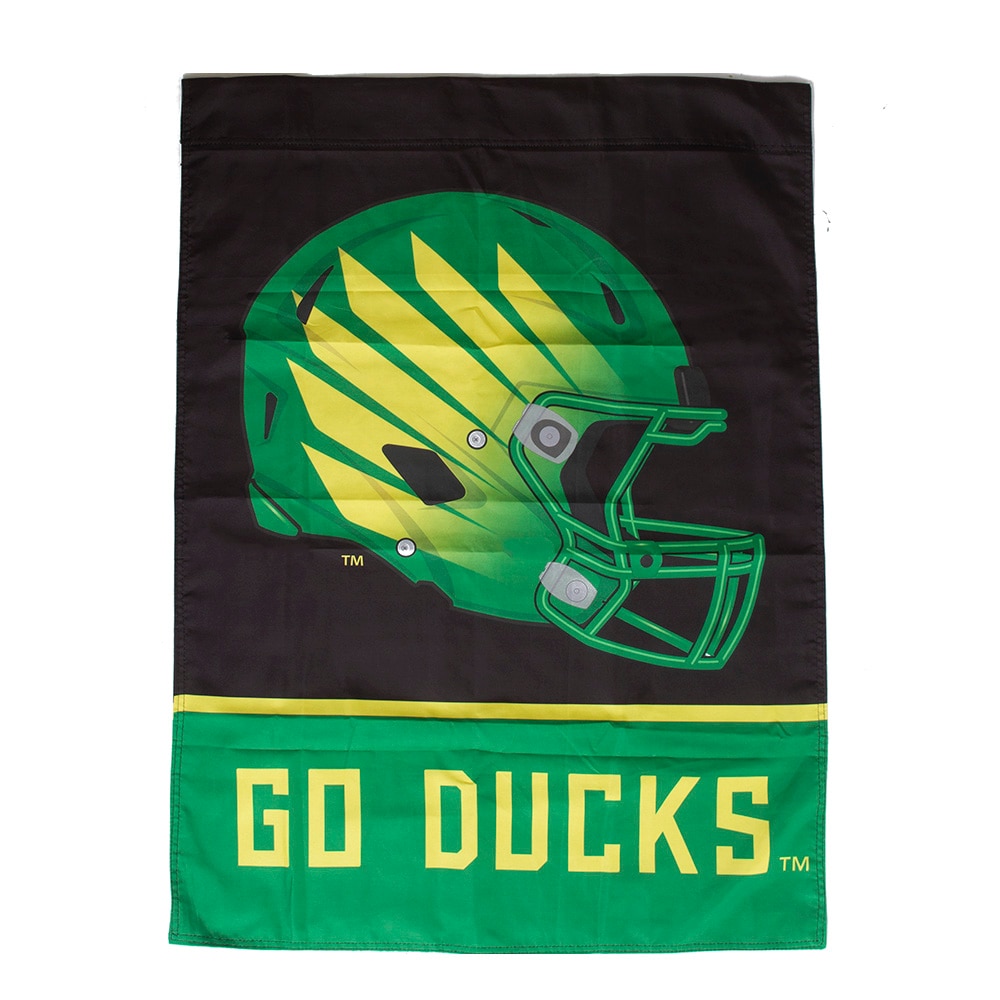 Go Ducks, Sewing Concepts, Black, Flags & Banners, Gifts, 30"x40", Football, Double-sided, Helmet, Banner, 707478